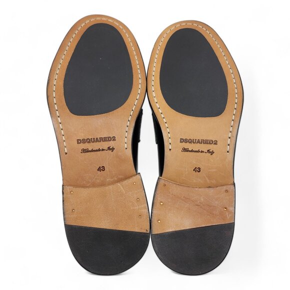 Dsquared2 Gothic Leather Loafers in Black - Picture 7 of 11